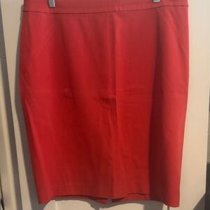 Ann Taylor Vibrant Red Pencil Skirt